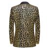 Herrenanzugjacke mit dreieckigen Pailletten und glänzendem Blazer