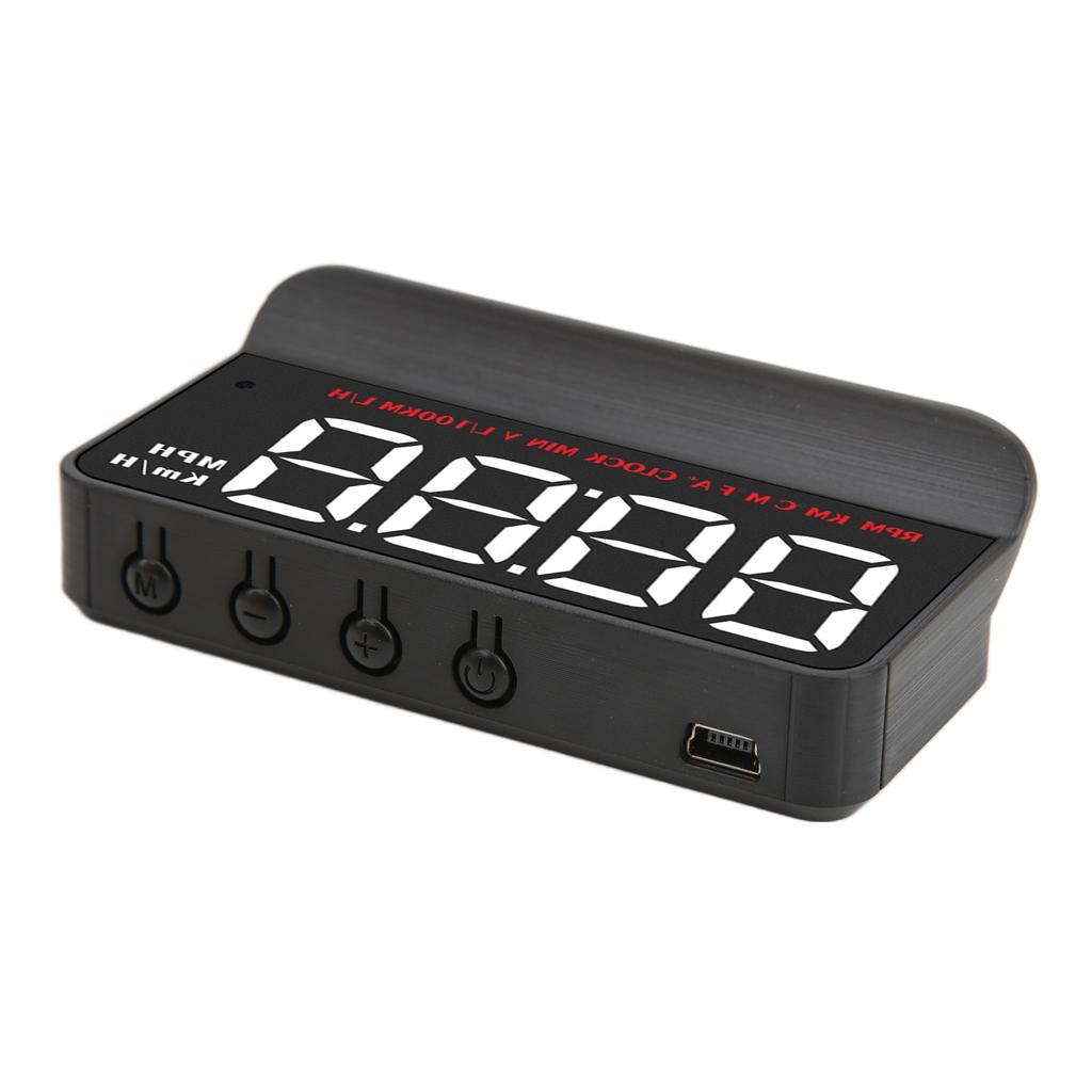 Car LED HUD OBD Head Up Display Voltage Fuel Consumption Display Overspeed Warning Alarm