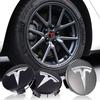 4Pcs Car Wheel Hub Cover Rim Center Cap Decoration Accessories For Model 3 Model S Model X Model Y Cybertruck Roadster