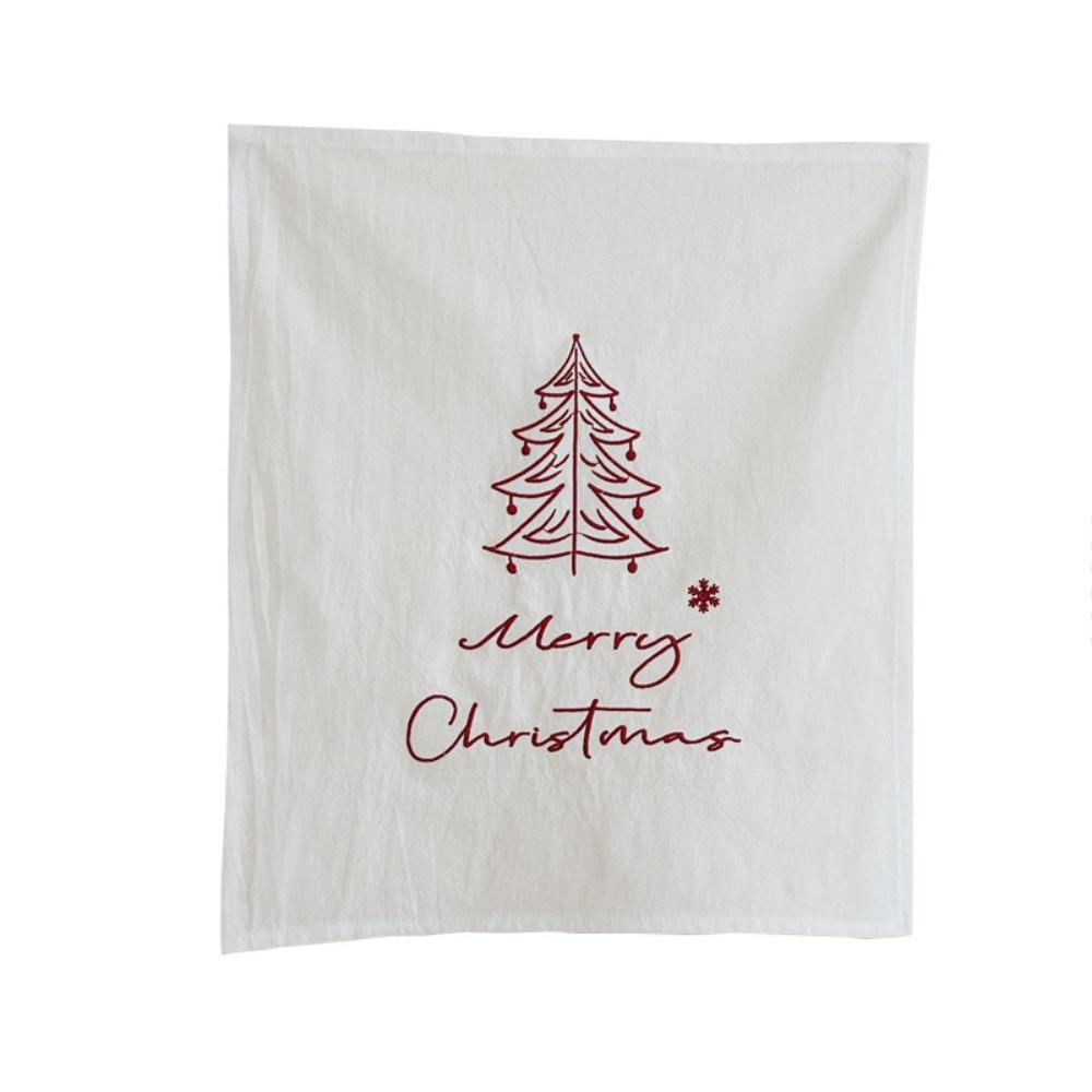 Elegant Christmas Hanging Cloth 40*48cm Embroidered Napkins  Photo Props