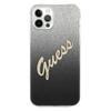 Guess Guhcp12Lpcuglsbk Iphone 12 Pro Max6,7 Czarny/Black Hardcase Glitter Gradient Script
