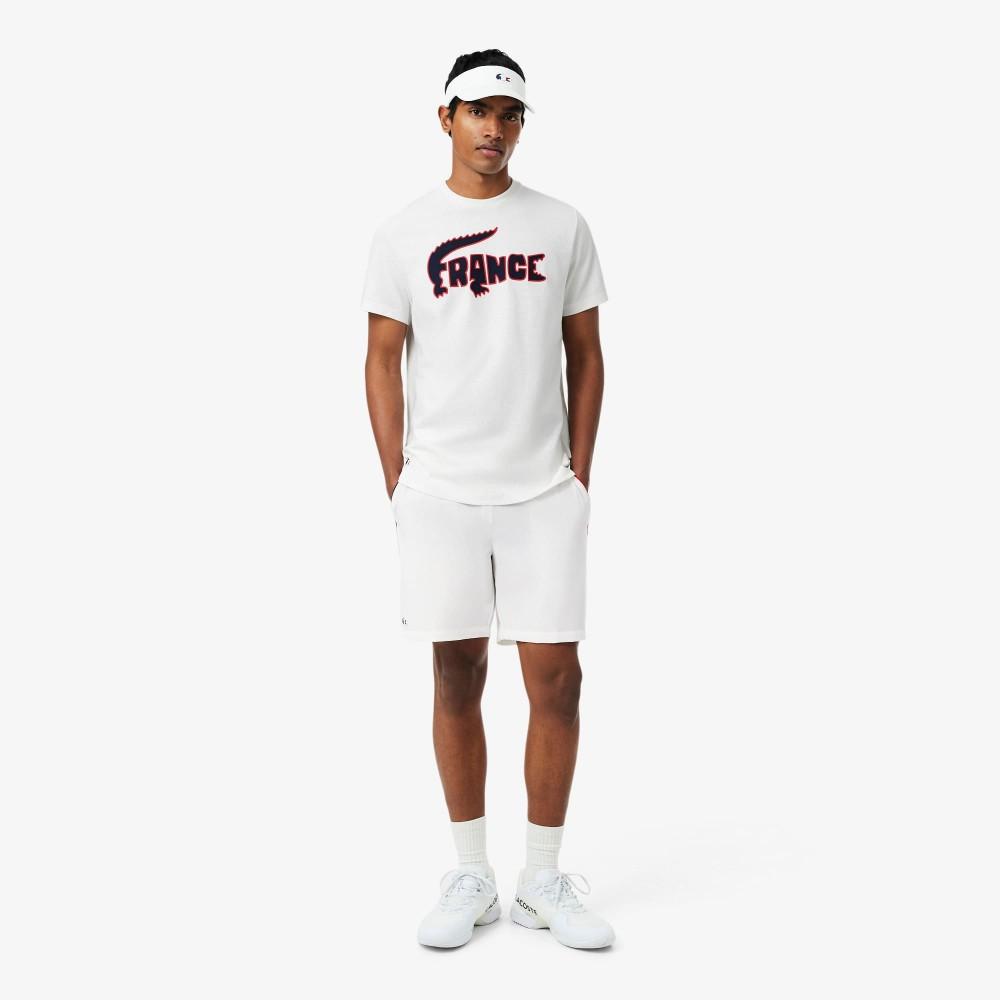 Lacoste Men's Tennis Tricolor Big Crocodile Short-Sleeve T-shirt TH0471-56G001