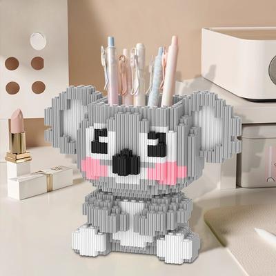 Niedlicher Koala Tier Bausteine Spielzeug Kleine Partikel Steine 3D Puzzle Montage Für Kinder Kindergeburtstagsgeschenke Heimdekoration
