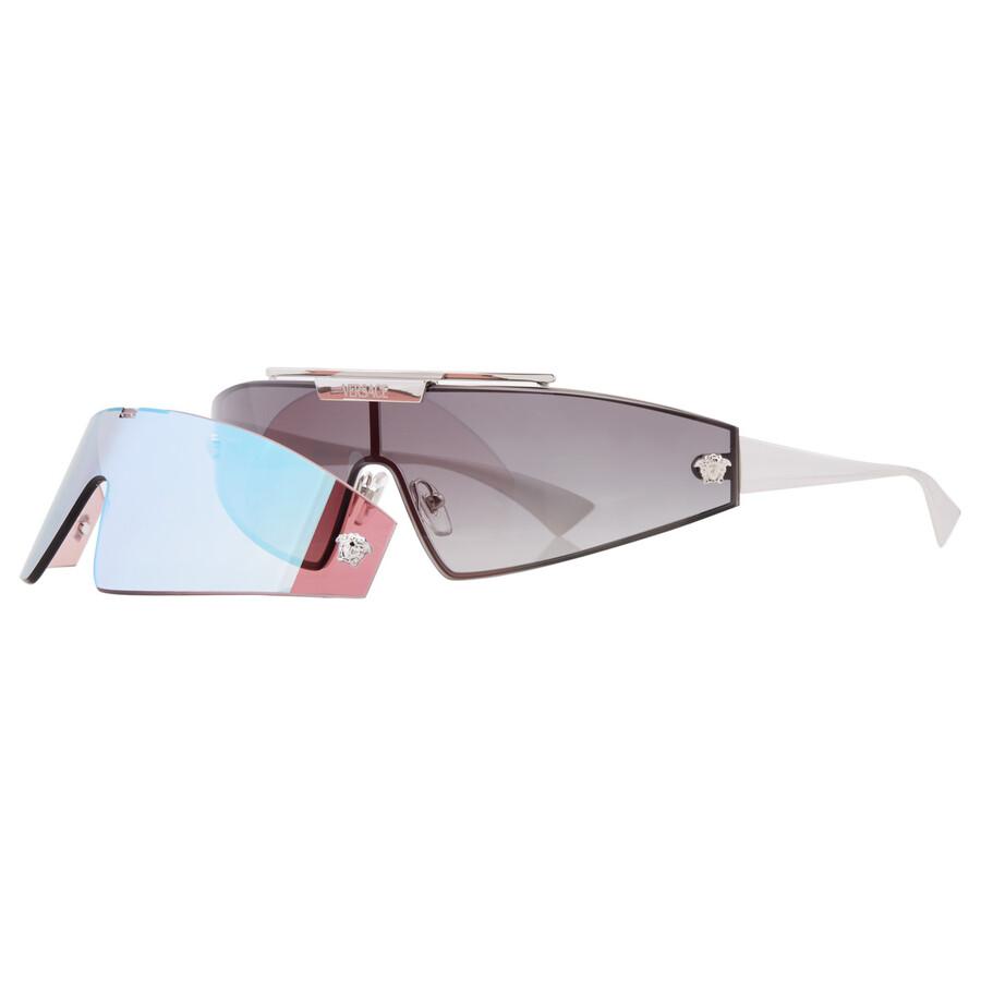 Versace Grey Gradient Shield Ladies Sunglasses Ve2265 100011 144