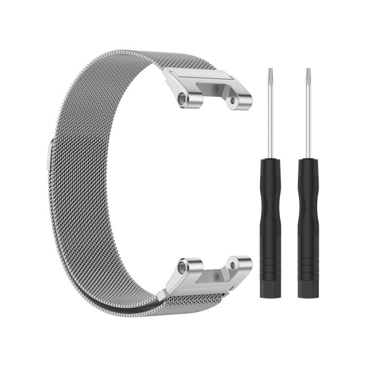 Milanese Watch Band Strap with Screwdriver Tool, Replacement Wrist Accessory for Huami Amazfit T‑Rex A1918 Smart Watch