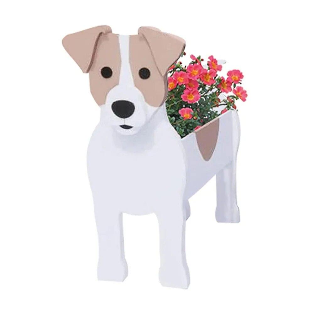 

Садовый цветочный горшок, симпатичный кашпо в форме собаки, ваза для собак, самоедская собака, лабрадор, овчарка, горшки из ПВХ, домашний декор для сада, цветочные горшки 1pc