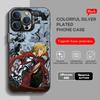 Anime Fullmetal Alchemist Phone Case black IMD Colorful Silver Suitable soft case for iPhone 16 15 14 13 12 11 XS Pro Max