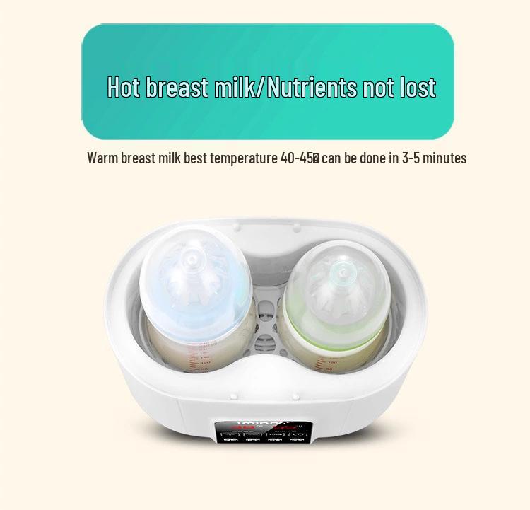 Cross-Border Dual Bottle Warmer: Multifunctional Milk & Baby Food Heater with Thawing & Constant Temperature Features
