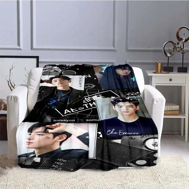 True Beauty Serie Hwang in Youp Cha EunWoo Flanelldecke Sternenkunst Warme Überwurfdecke für Bett Schlafzimmer Sofa Picknickdecke Geschenk