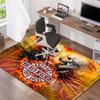 1PC Skull Dark Gothic Pattern printed Carpet Rug for Living Room Bedroom Home Sofa Decoration,Non-slip Floor Mat Floor mat