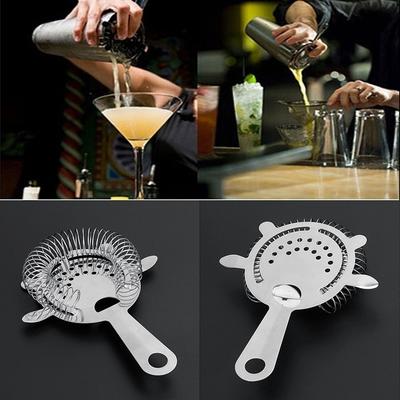 New Ice Strainer Mixed Drink Bartender Bar Tools Stainless Steel Cocktail Shaker Bar  (Color: )