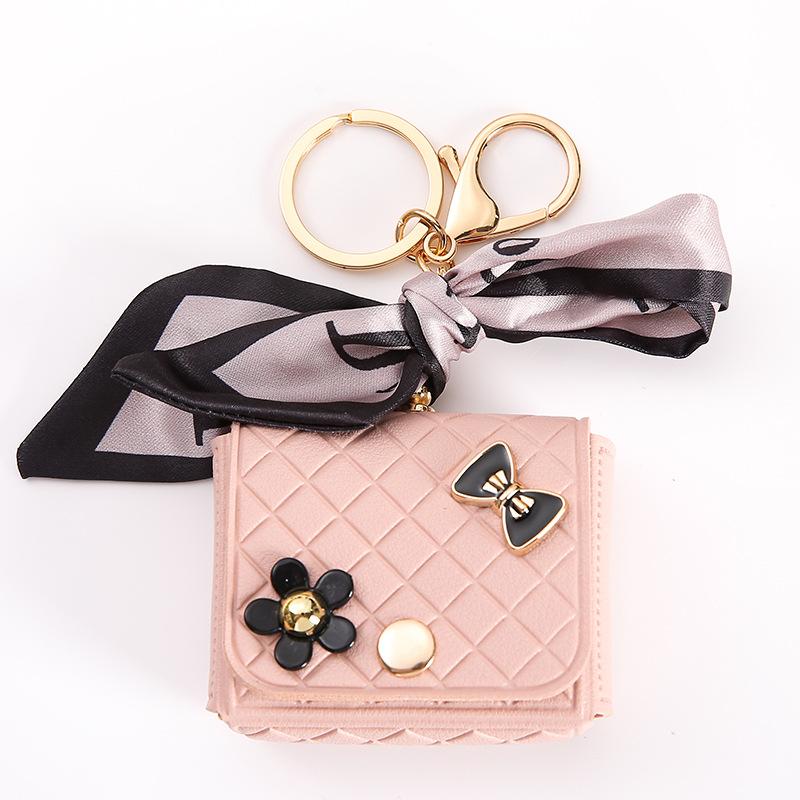 1 PC Cute Key Bag Owl Coin Purse Mini School Bag Car Key Chain Pendant Lady Wallet PU Leather Coin Purses Coin Purse Keychain