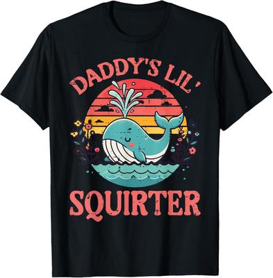 Daddys Little Whale Funny Inappropriate Adult Humor Women T-Shirt
