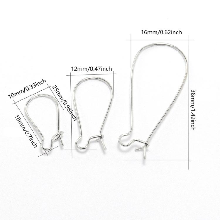 50Pcs Teardrop Ear Wire Earring Hooks Sturdy Earring Hooks Adornment Perfect For Fashionable Jewelry Crafting