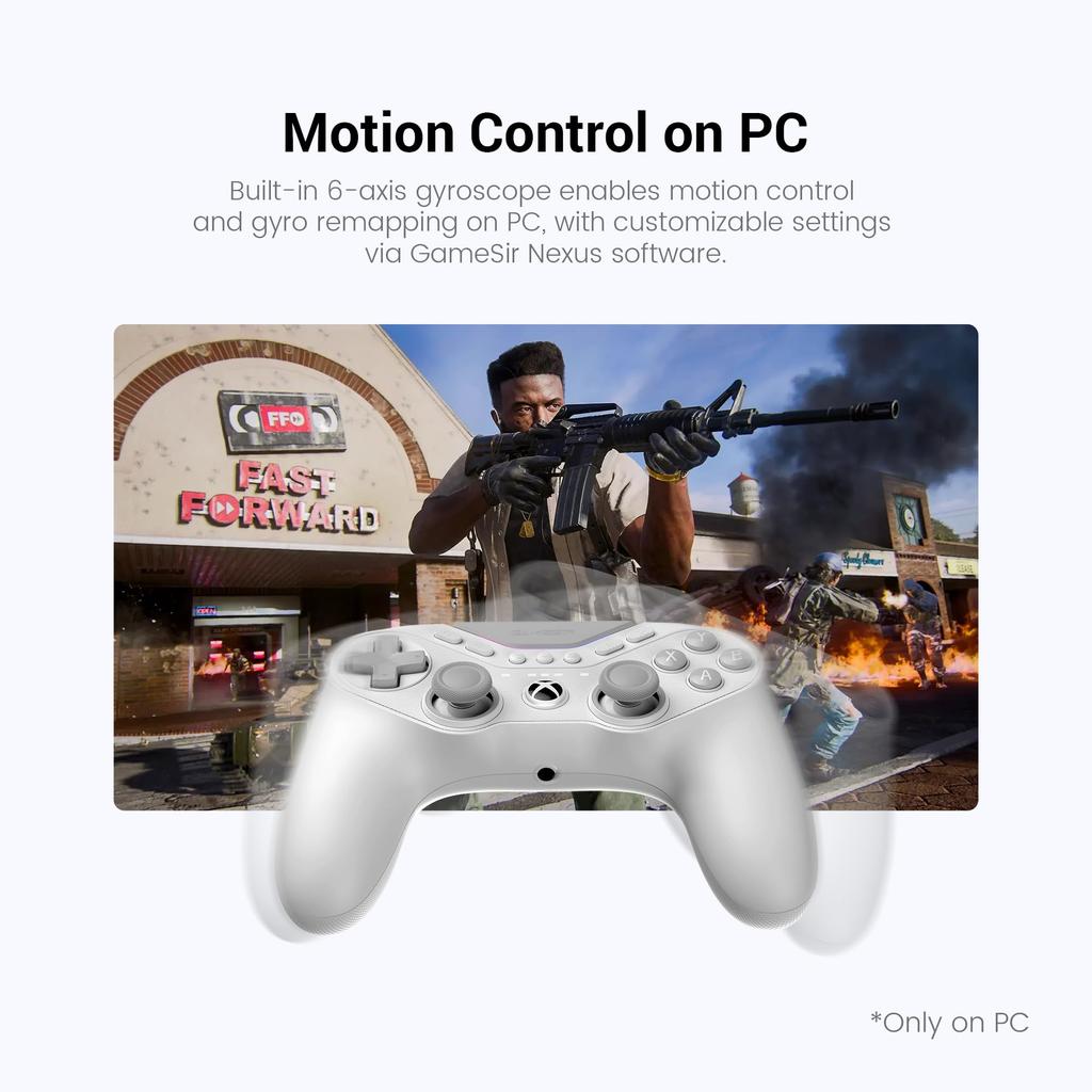 GameSir Tarantula Pro Kabelgebundener Gaming-Controller für Xbox Series TMR Hall-Effekt 1000Hz Abfragerate 9 Programmierbare RGB-Verbindung XS/Xbox One/PC/Steam