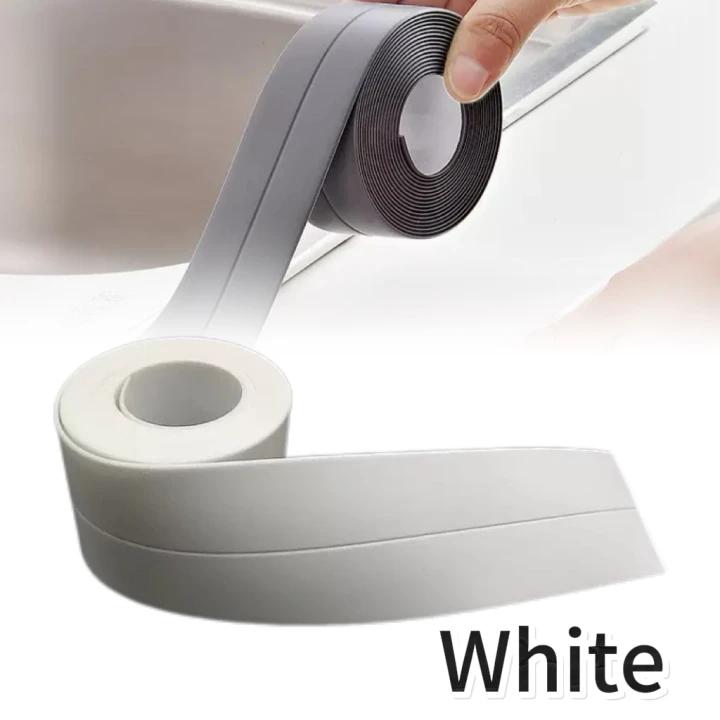 

Bathtub Corner Sealant Tape PVC Waterproof Wall Sticker Self Adhesive for Toilet Bathroom Kitchen Accessories Shower Bath 3.8cm&1m белый