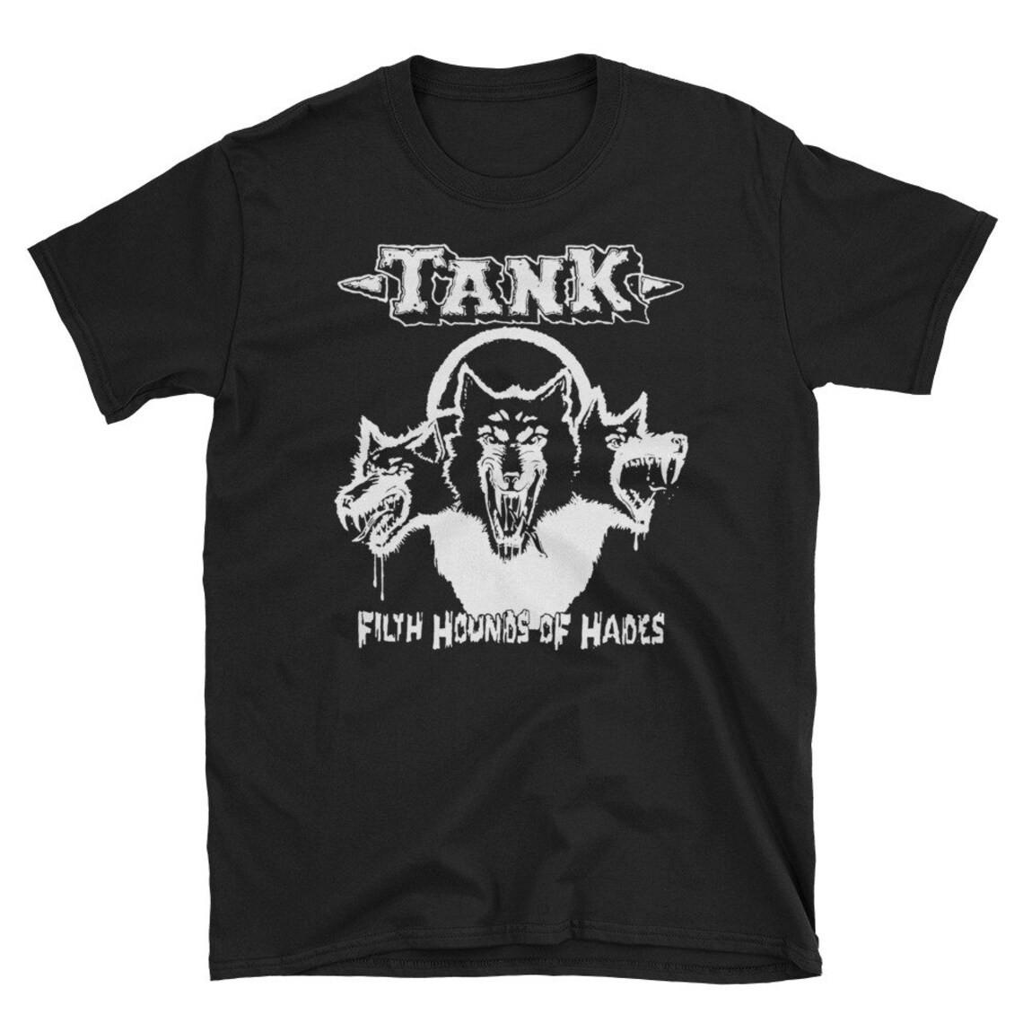 Tank T-Shirt Mens Womens Tees Top, NWOBHM, Celtic Frost, Motorhead, Discharge,Exciter, Unisex tee 2XL