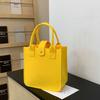 Nezha Versatile Solid Color Felt Tote Bag - Large Capacity with Thick Cloth and Double Handles