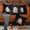 Cute Ghost Pillowcases For Halloweensuitable For Sofa Car Bedroom Decorative Cushion Cover Pillow Cover