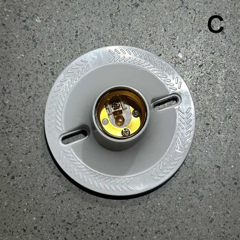 E27 Led Light Bulb Holder Round Socket Base Hanging Lamp Socket Base Industrial Ceiling Wall Light Base Holder