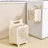 Folding Dirty Clothes Basket Wall Mounted Laundry Storage Hamper For Bathroom Portable Hollowed Laundry Bag For Bathroom Bedroom