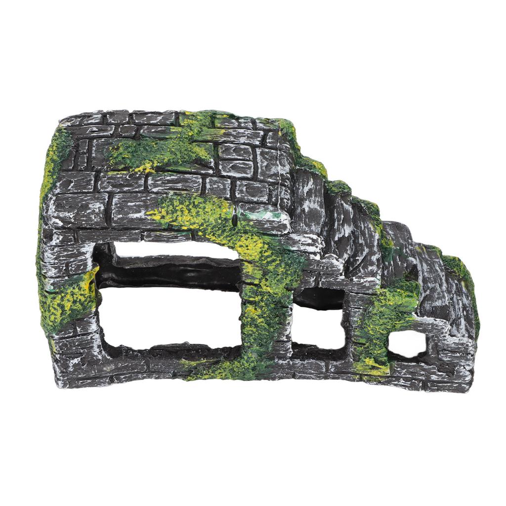 Tortoise Basking Platform Artificial Resin Platform Stairs for Terrarium Lizards Frogs Snakes Geckos Ornament