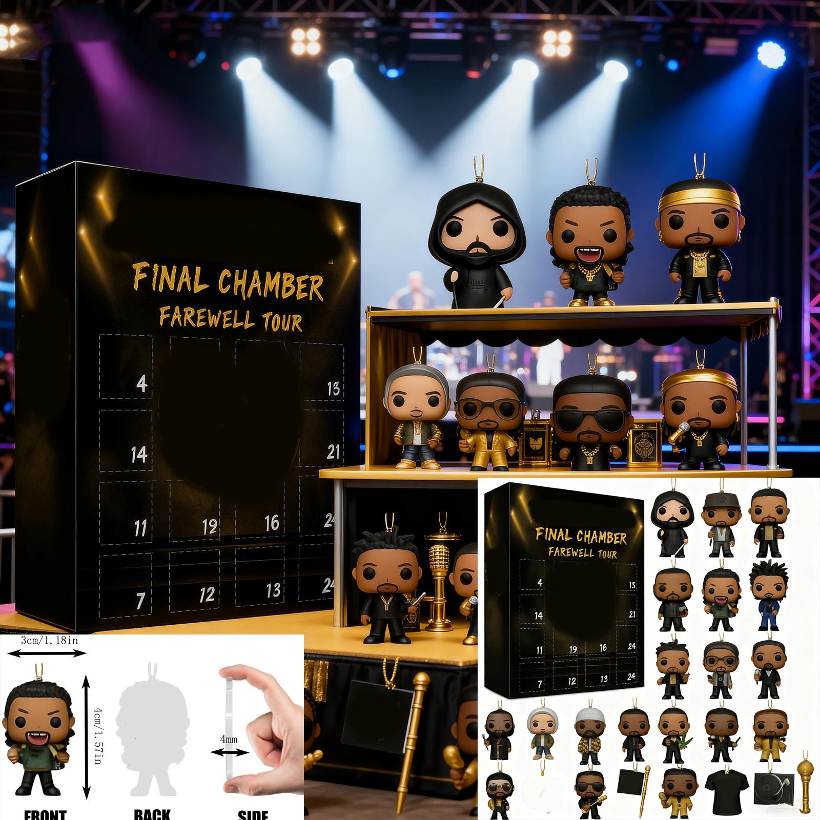 

2D Plane+airplane Box +24PC+ Clan Hip-hop Advent Christmas Countdown Box Calendar One Size чёрный