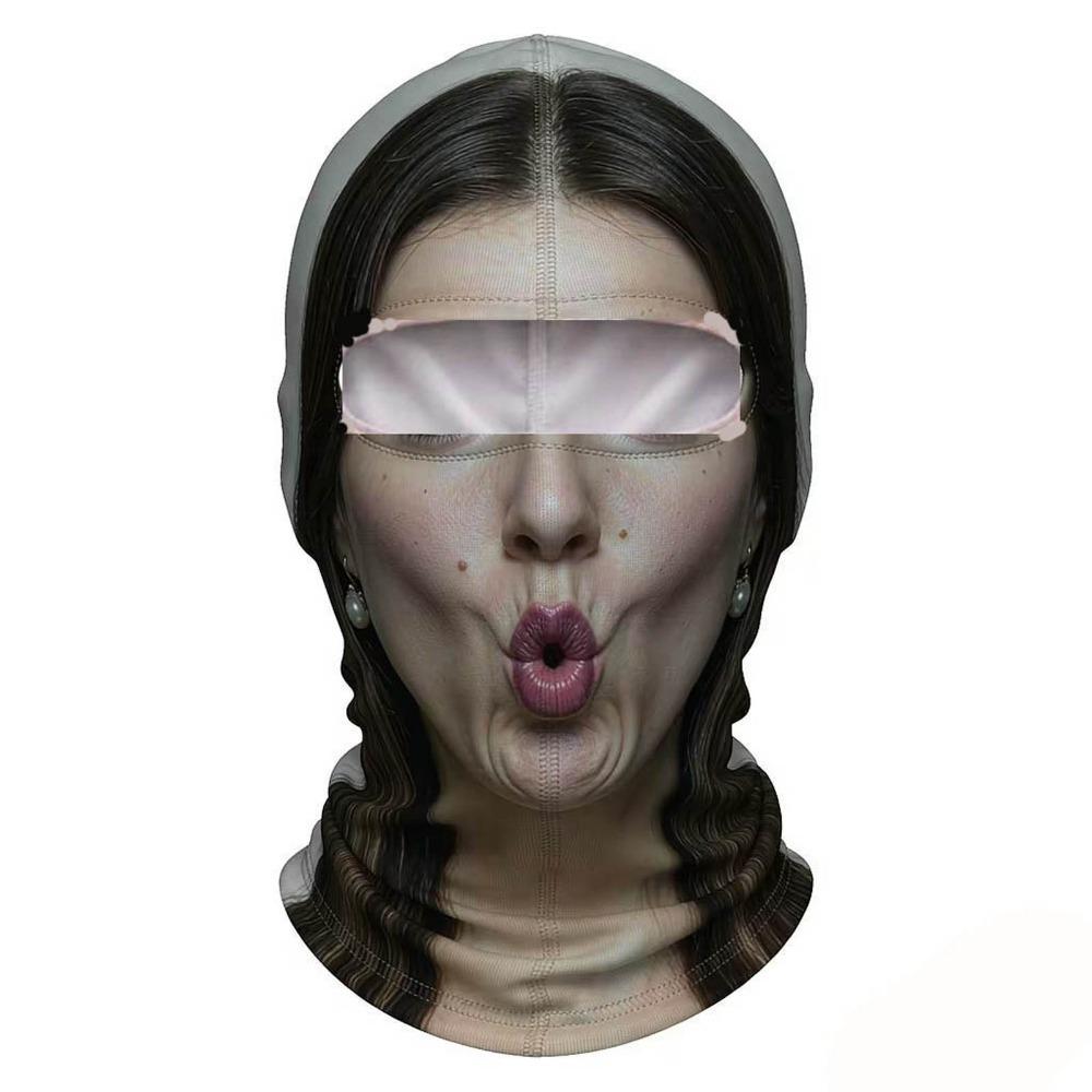 Unisex Size Funny Prank Mask 3D Print Motorcycle Ski Face Mask Motorcycle Riding Mask Motorcycle