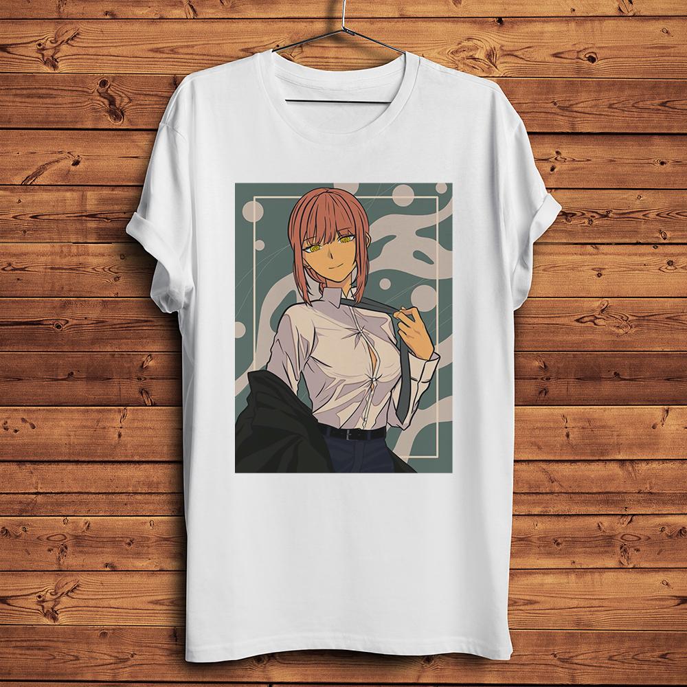 ChainsawUnisex Makima funny Unisexga tshirt homme short sleeve tee Unisexunisex anime streetwear tshirtbreathable print S