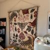 Abstract Design Blanket Woven Tapestry Wall Hanging with Fringe Edges Colorful Boho Chic Throw Blankets Decor for Sofa 130x160cm