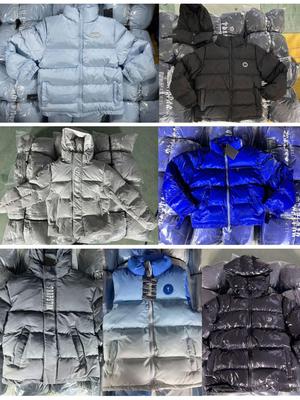 Veste à Capuche en Coton Trapstar Brodé Col Américain Style Hiver Tendance - Nouvelle Collection