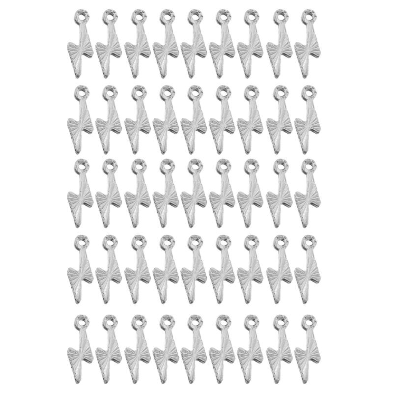 

Pack of 50 Stainless Steel Pendants for Necklace Bracelet Jewelry Crafting Components Fashion Handmade Accessories