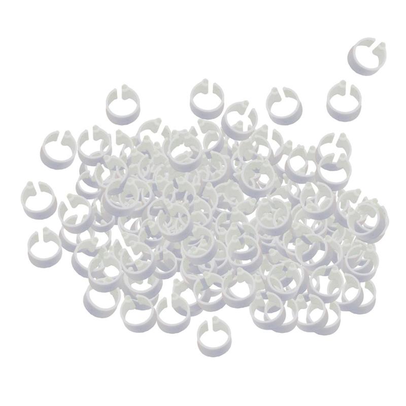 100pcs 8mm Bird Foot Ring Racing Pigeon Rings Pigeon Leg Bands Multi-color