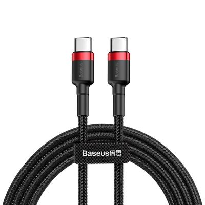 Baseus Cafule PD 2.0 QC 3.0 60W 2M USB-C To USB-C Cable (Black and Red)