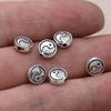 8Mm Silver Plated Yin Yang Spacer Loose Beads For Jewelry Making Bracelet Necklace Earrings Accessories 20Pcs