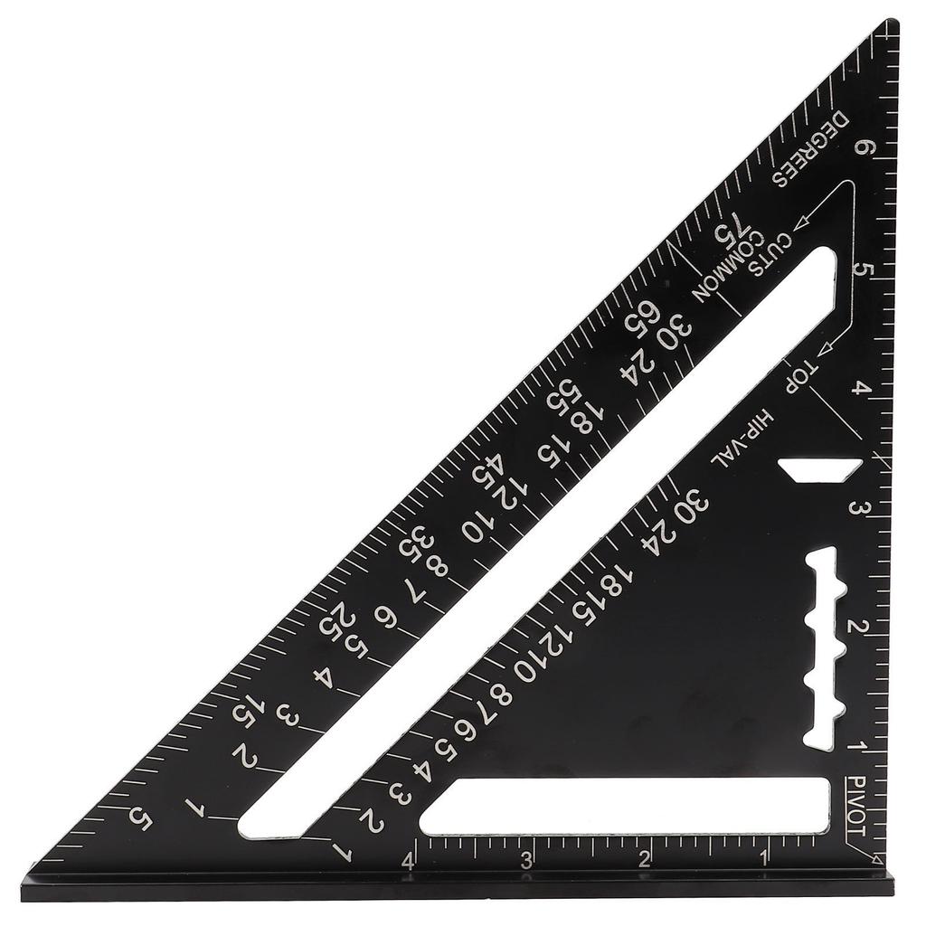 Protractor d'angle pour toiture 7 pouces Alliage d'aluminium Oxydation noire  (  )