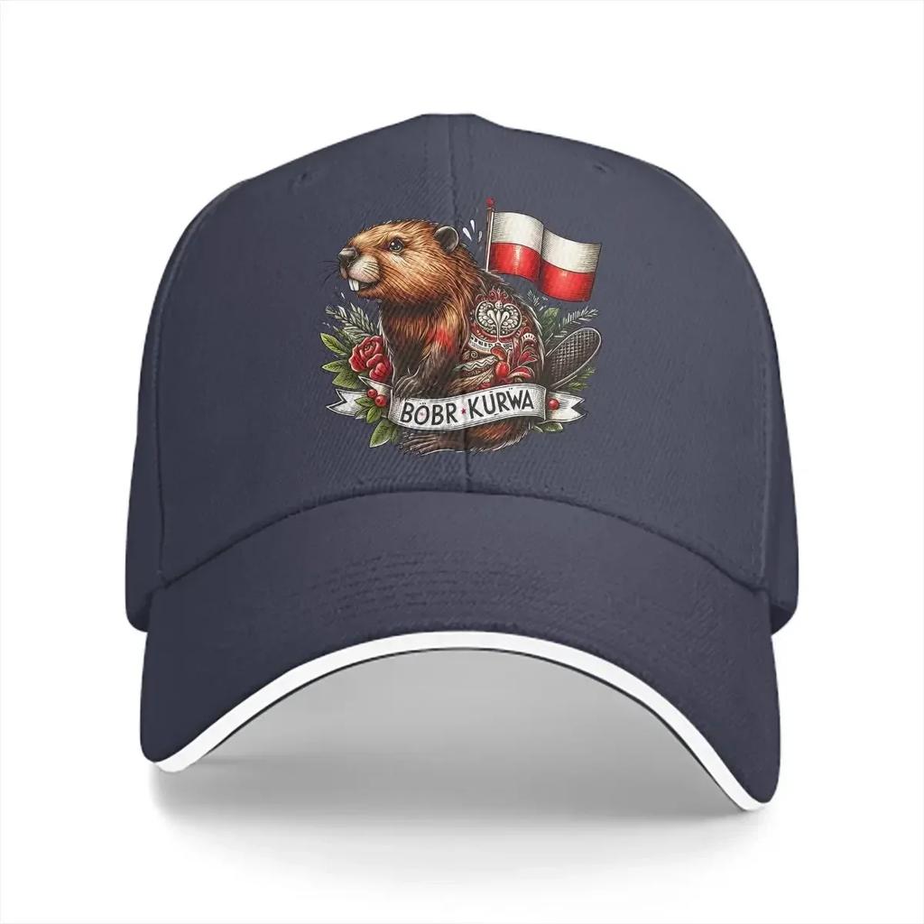 Kurwa Classic Unisex Baseball Caps Peaked Cap Kurwa Bobr Bober Sun Shade Hats for Unisex Women