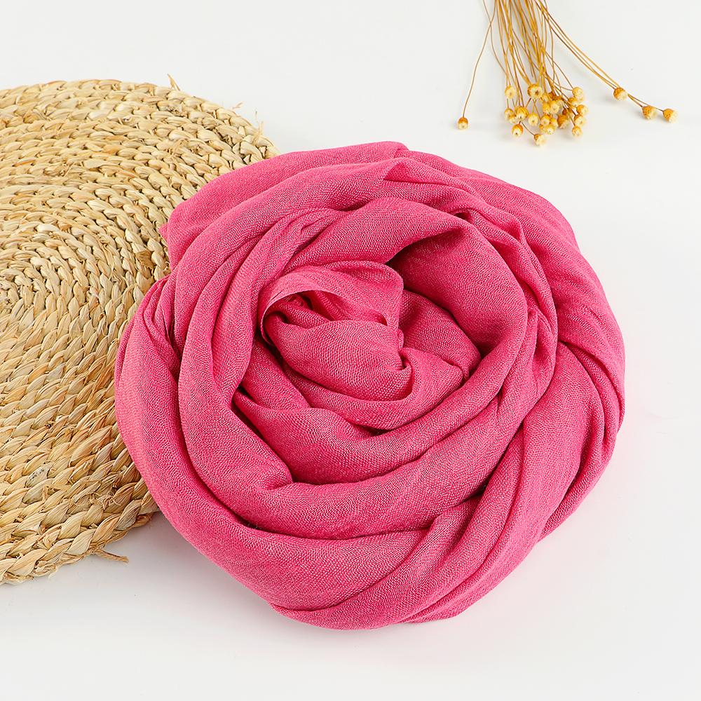 New Big Size Cotton Linen Hijab Scarf Women Muslim Shawls Soft Headscarf Wraps Solid Headband Bandana Bufandas Foulard 190*100cm