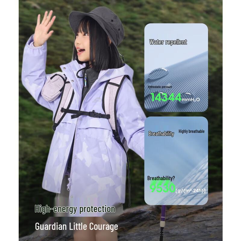 Bosideng Girls' T250131342 Three-in-One Down Jacket