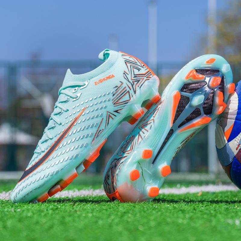 Hot Soccer Shoes Teenagers Teenagers Breaking Nails Spikes Match Professional Training Real Lawn Soccer Shoes