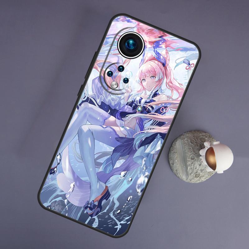 Genshin Impact Sangonomiya Kokomi For Huawei Honor Magic 5 Lite 70 50 X8 X9 a P20 P30 P40 P50 P60 Pro P Smart Nova 9 5T Case