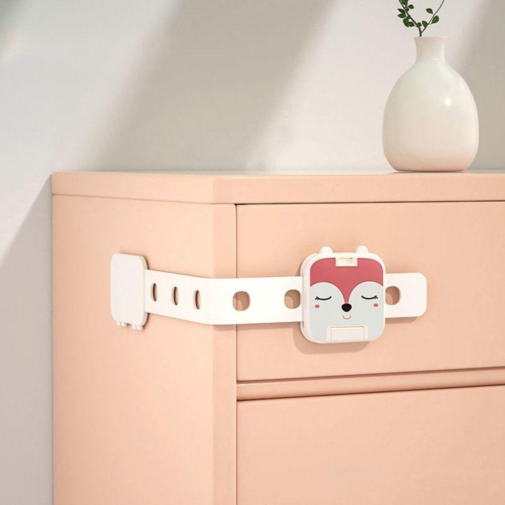

5pcs Anti-pinch Children Safety Lock Safety Protection Strap Drawer Lock Refrigerator