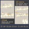 Nordic living room pendant light luxury crystal LED hall dining room light modern minimalist creative petal bedroom lighting