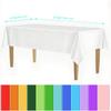 Disposable Waterproof Rectangular Solid Color Tablecloth for Parties