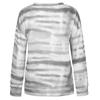 Lässiger Pullover mit langen Ärmeln und Kontrastfarbe für Damen