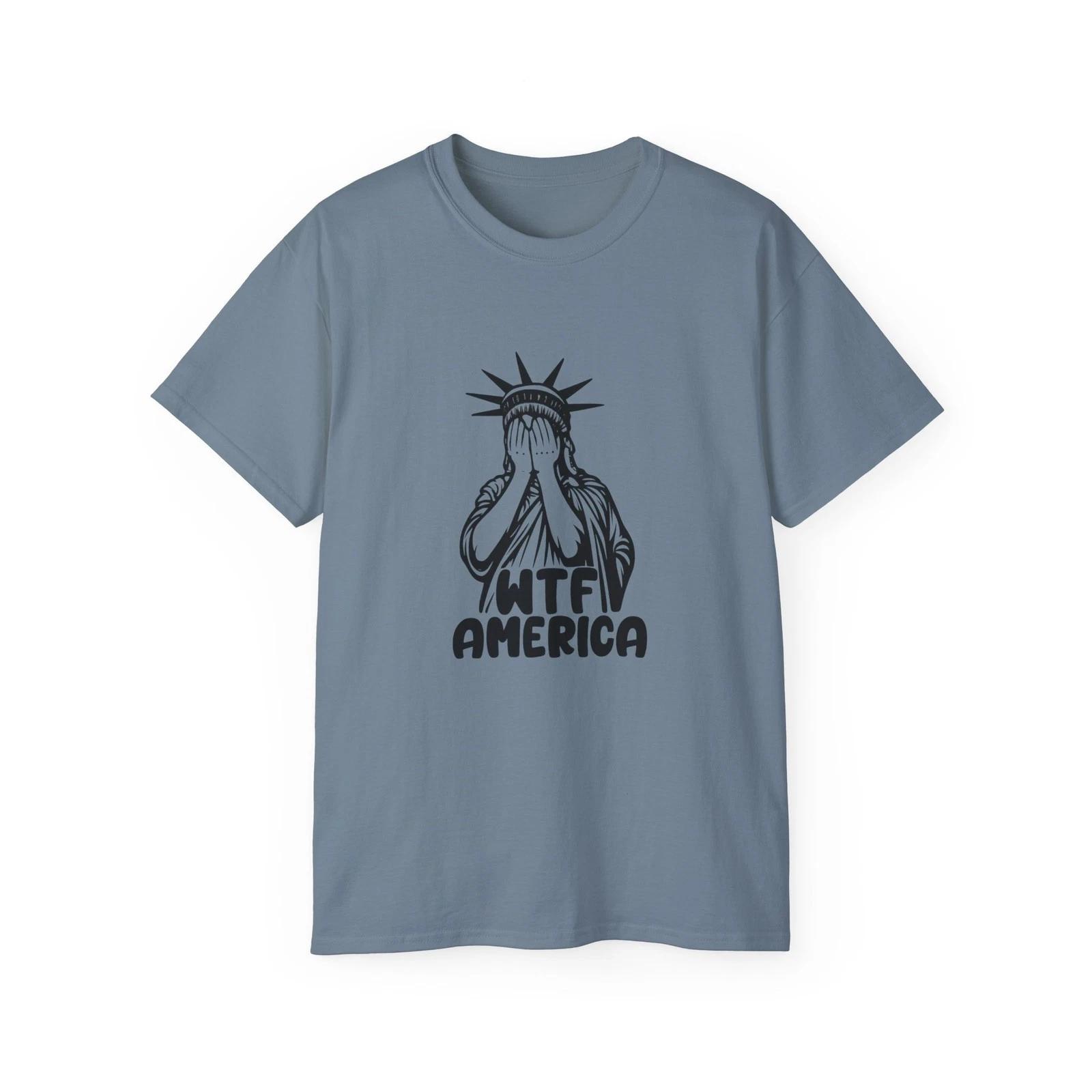 WTF America Statue of Liberty Sweatshirt Political Shirt Trump New York L