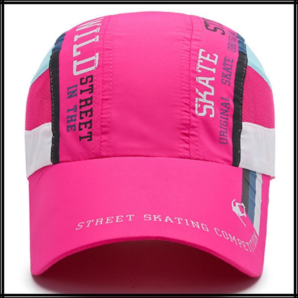 Sun CZA481 [White Fang] Hat, Cap, Quick-Drying, Sports, Outdoor, Protection, Stylish, Running, Men's, Women's, (Black)