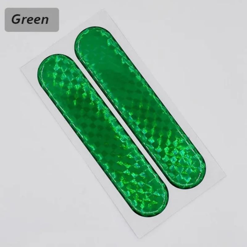 1 Pair Car Reflective Warning Strips Universal Auto Door Bumper Front Rear Anti-collision Tape Stickers
