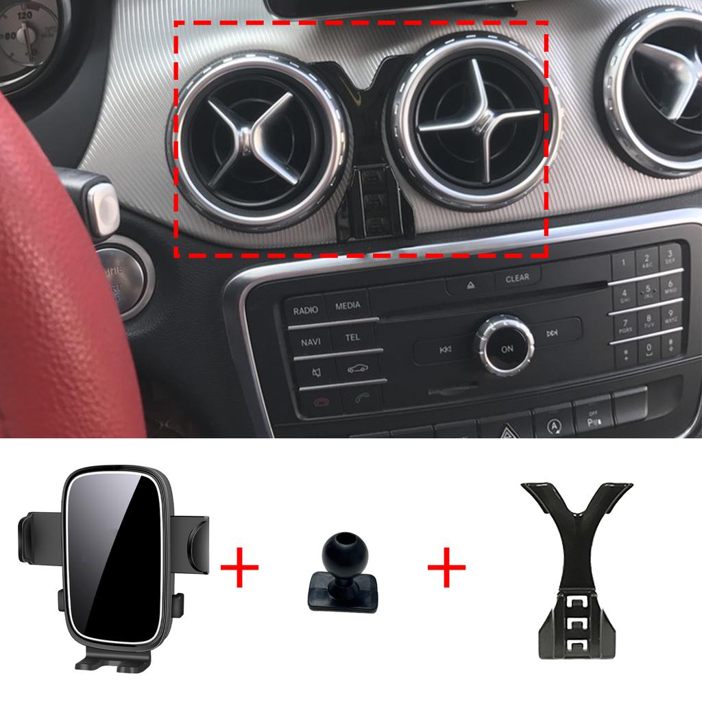 Fit for Mercedes Benz B Class W246 GLA CLA 2011- Screen Base Mount Phone Holder Dedicated Clip-On Navigation Bracket Car