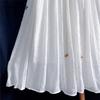 Spring Summer Women Basic White Midi Skirt Elastic Waist Soft Fairy Skirt Elegant Feminine Beach Style Skirts Womens